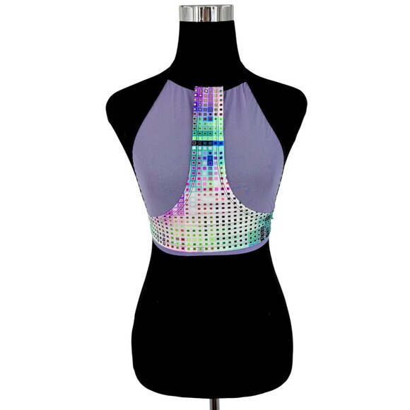 Crazed Wear 2 Piece Rave Set Y2K Cyber Fairycore Festival Costume EDM Club Dance - Picture 3 of 16
